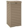 Voir la diapositive 4 : VIDAXL Poubelle d'exterieur marron clair 41x41x86 cm polypropylene