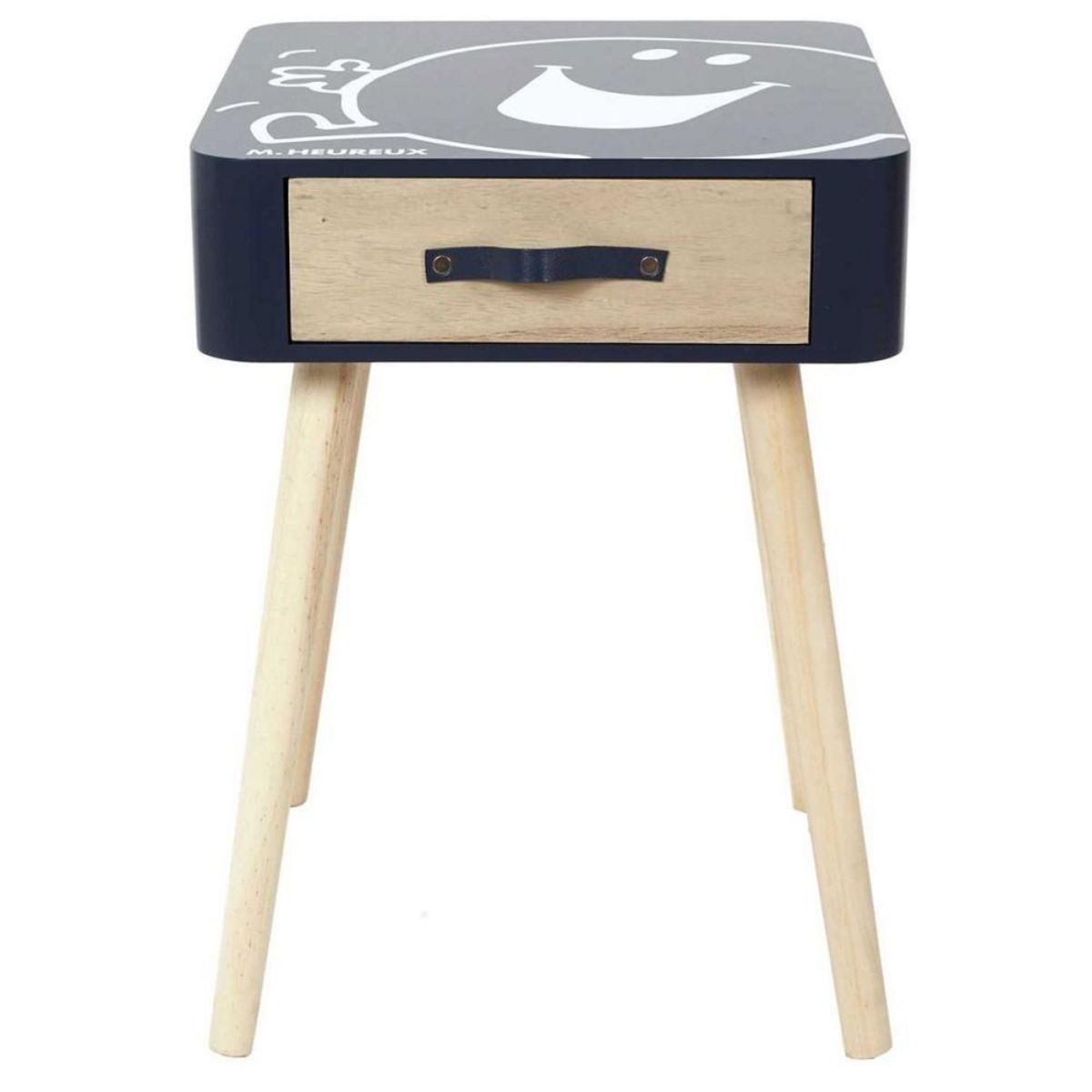 The Home Deco Factory Table de chevet 1 tiroir Monsieur Heureux