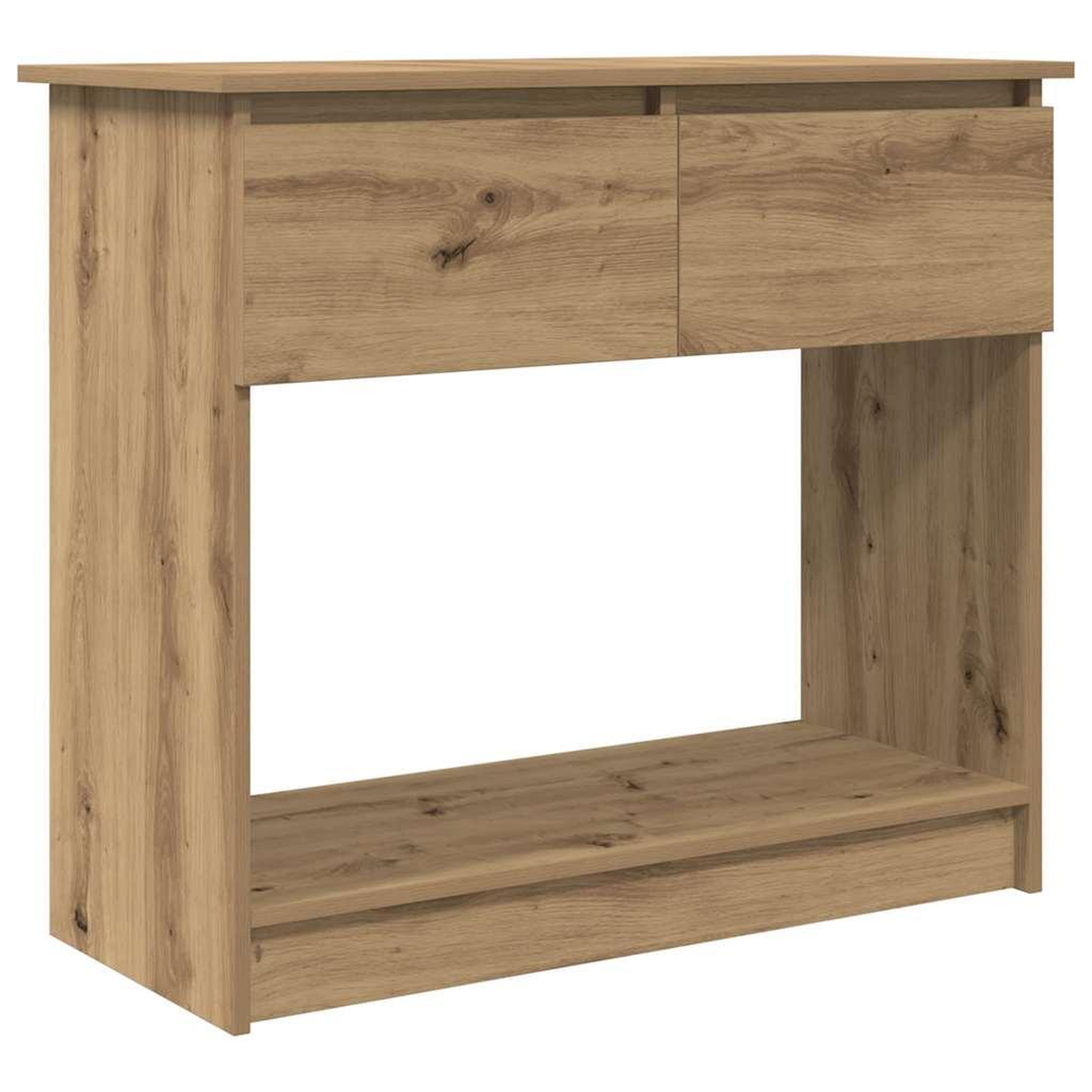 Voir la diapositive 2 : VIDAXL Table console avec tiroirs chene artisanal 85,5x38,5x74,5 cm