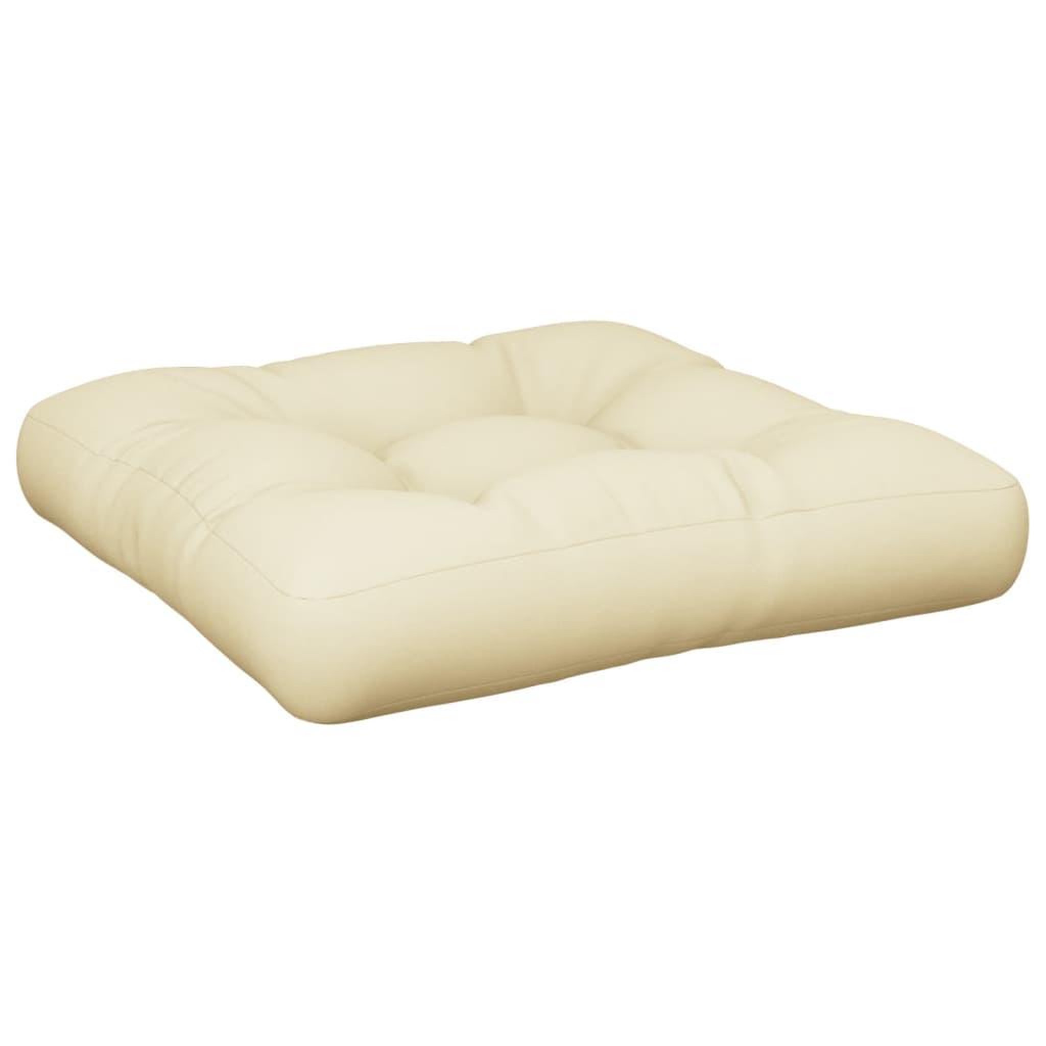 Voir la diapositive 2 : VIDAXL Coussin de palette creme 60x61,5x10 cm tissu