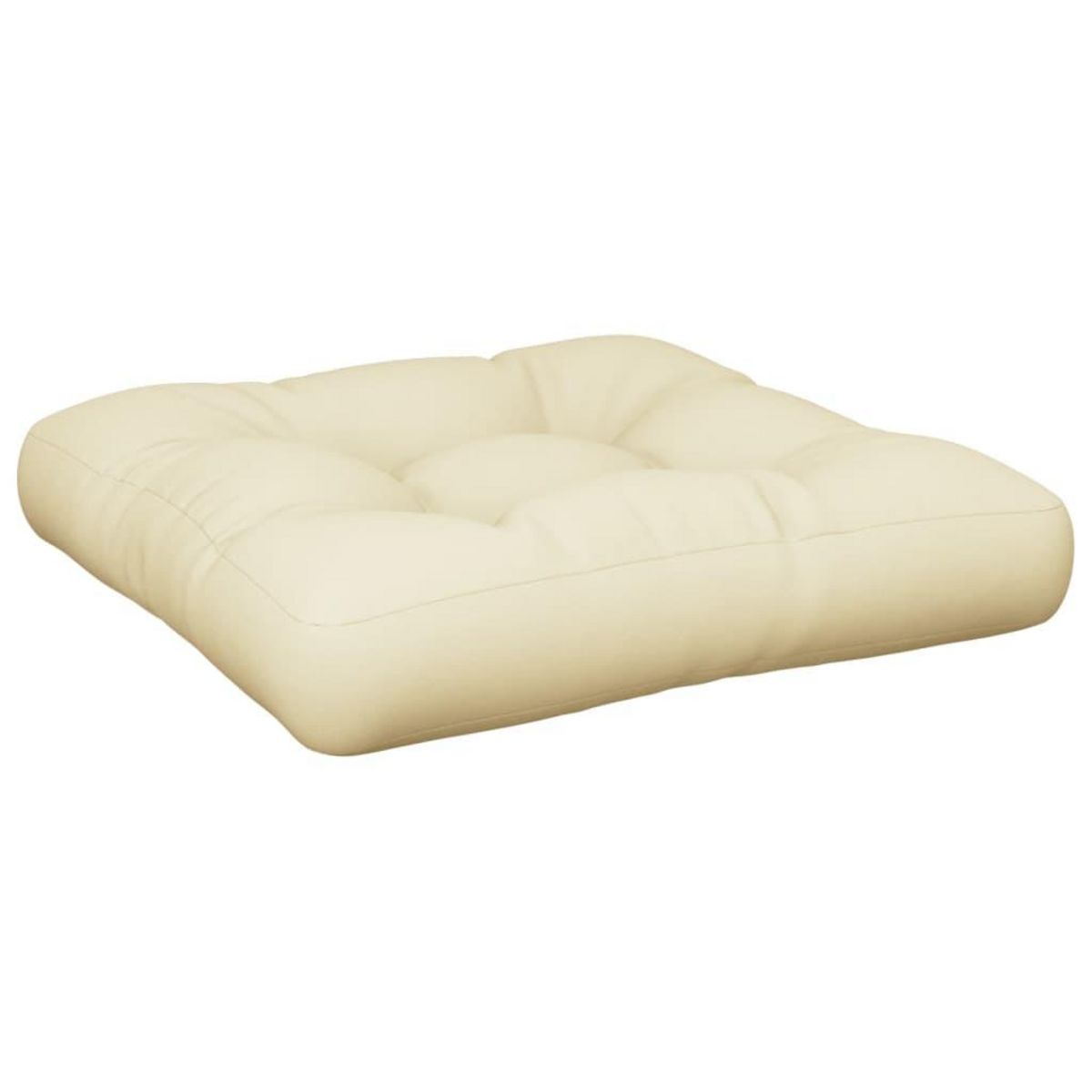 VIDAXL Coussin de palette creme 60x61,5x10 cm tissu