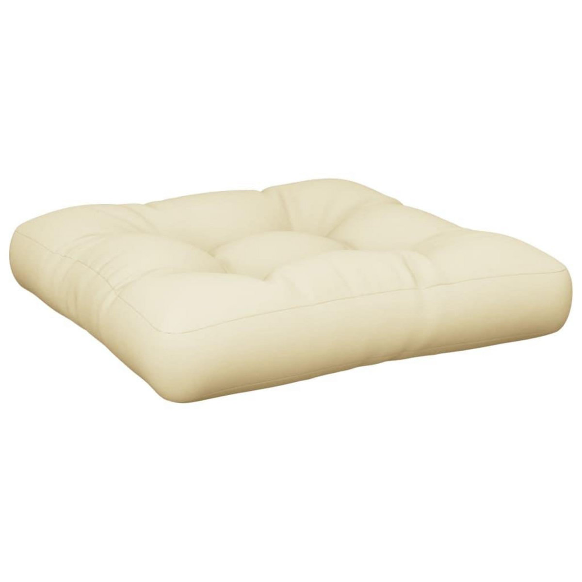 VIDAXL Coussin de palette creme 60x61,5x10 cm tissu