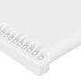Voir la diapositive 5 : VIDAXL Tete de lit avec oreilles Blanc 83x23x118/128 cm Similicuir