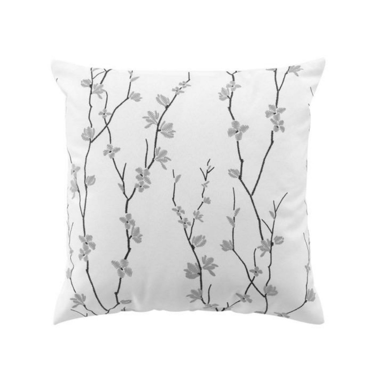 Paris Prix Coussin Déco Imprimé  Sakura  45x45cm Blanc