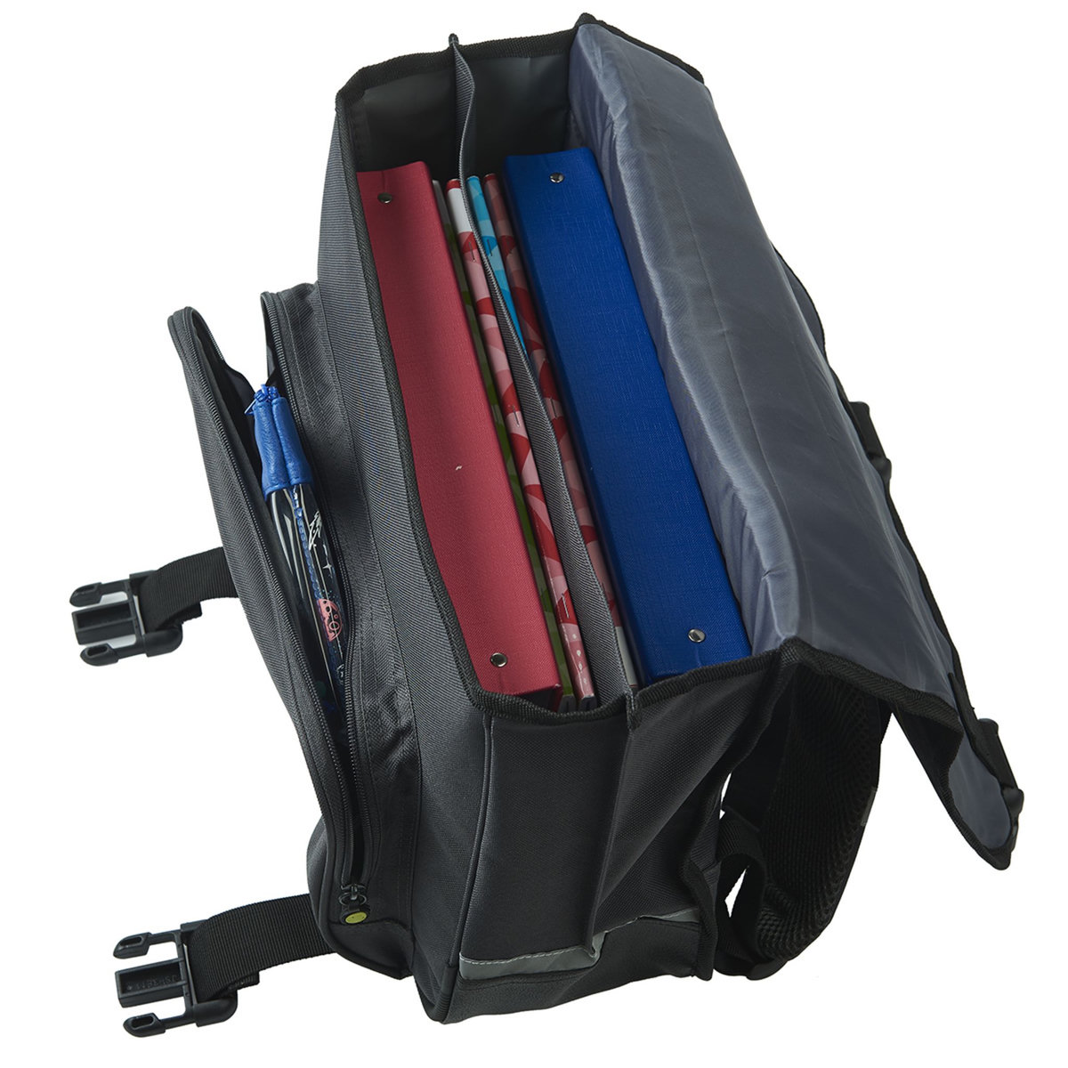 Smiley Cartable 38 cm CP/CE1/CE2 gris motif graffitti SMILEY WORLD