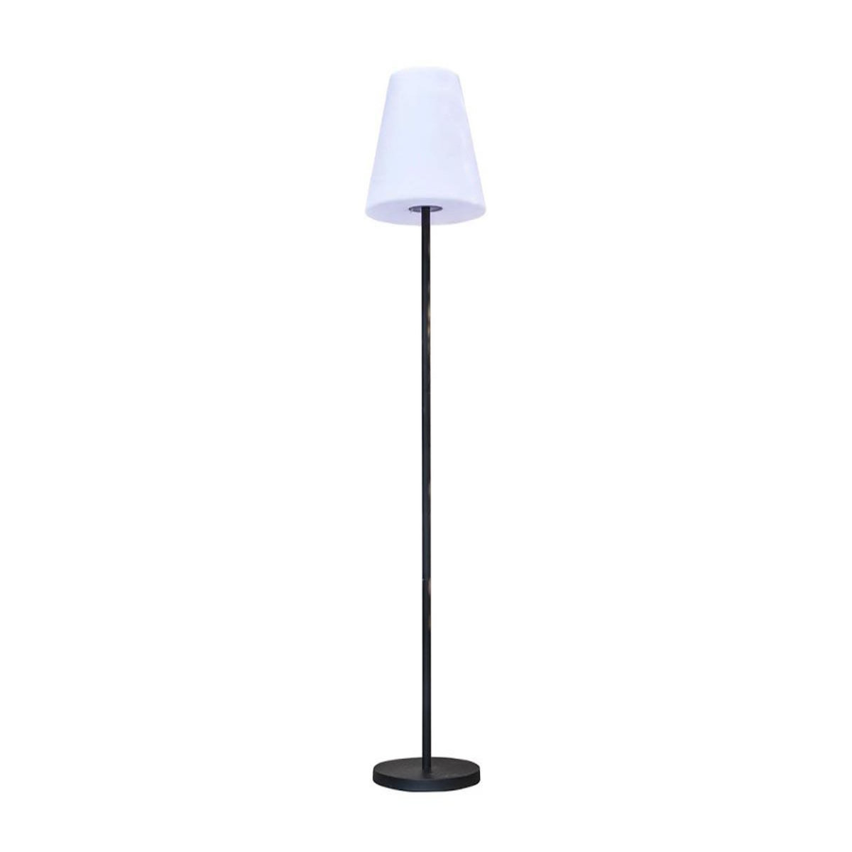 Lumisky Lampadaire lumineux solaire et rechargeable pied métal LED blanc chaud / blanc dimmable STANDY SOLAR H 150 cm