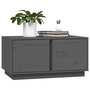 Voir la diapositive 4 : VIDAXL Table basse Gris 80x50x40 cm Bois massif de pin