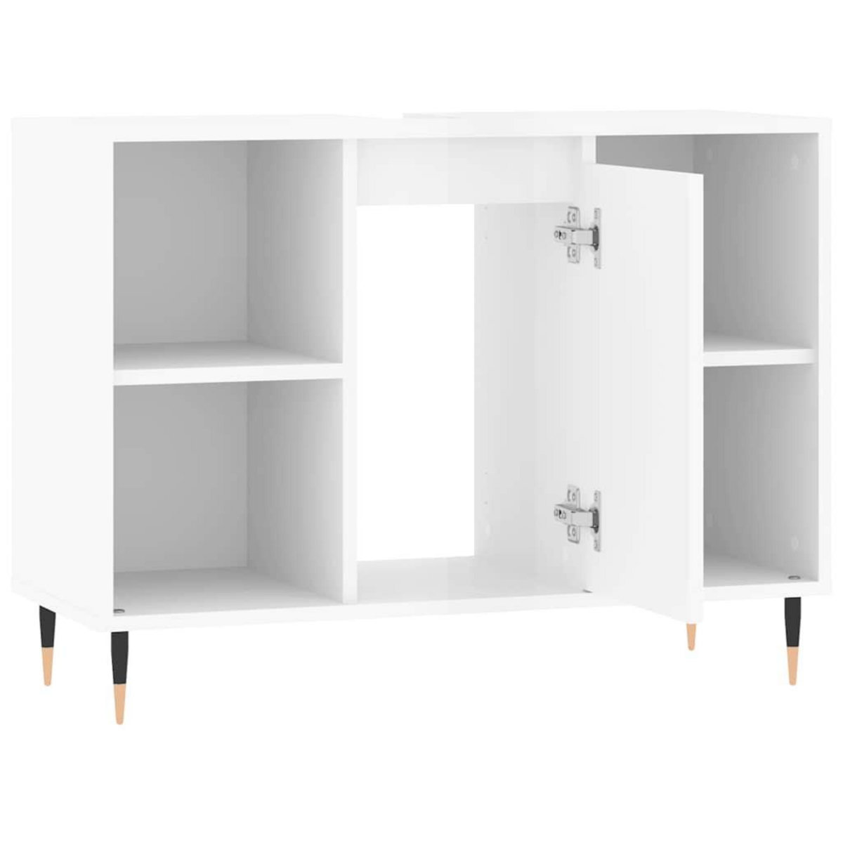 VIDAXL Armoire de salle de bain blanc brillant 80x33x60 cm