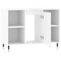 Voir la diapositive 5 : VIDAXL Armoire de salle de bain blanc brillant 80x33x60 cm