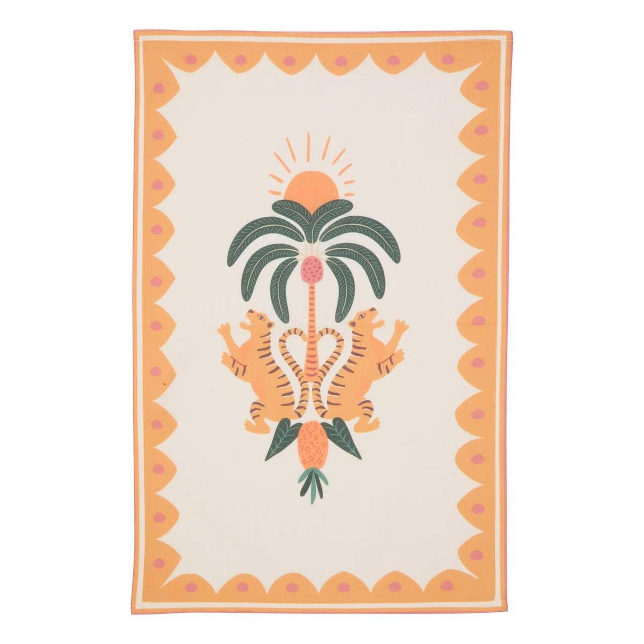 Voir la diapositive 3 : ATMOSPHERA Lot de 3 torchons  tropical  45x70cm multicolore