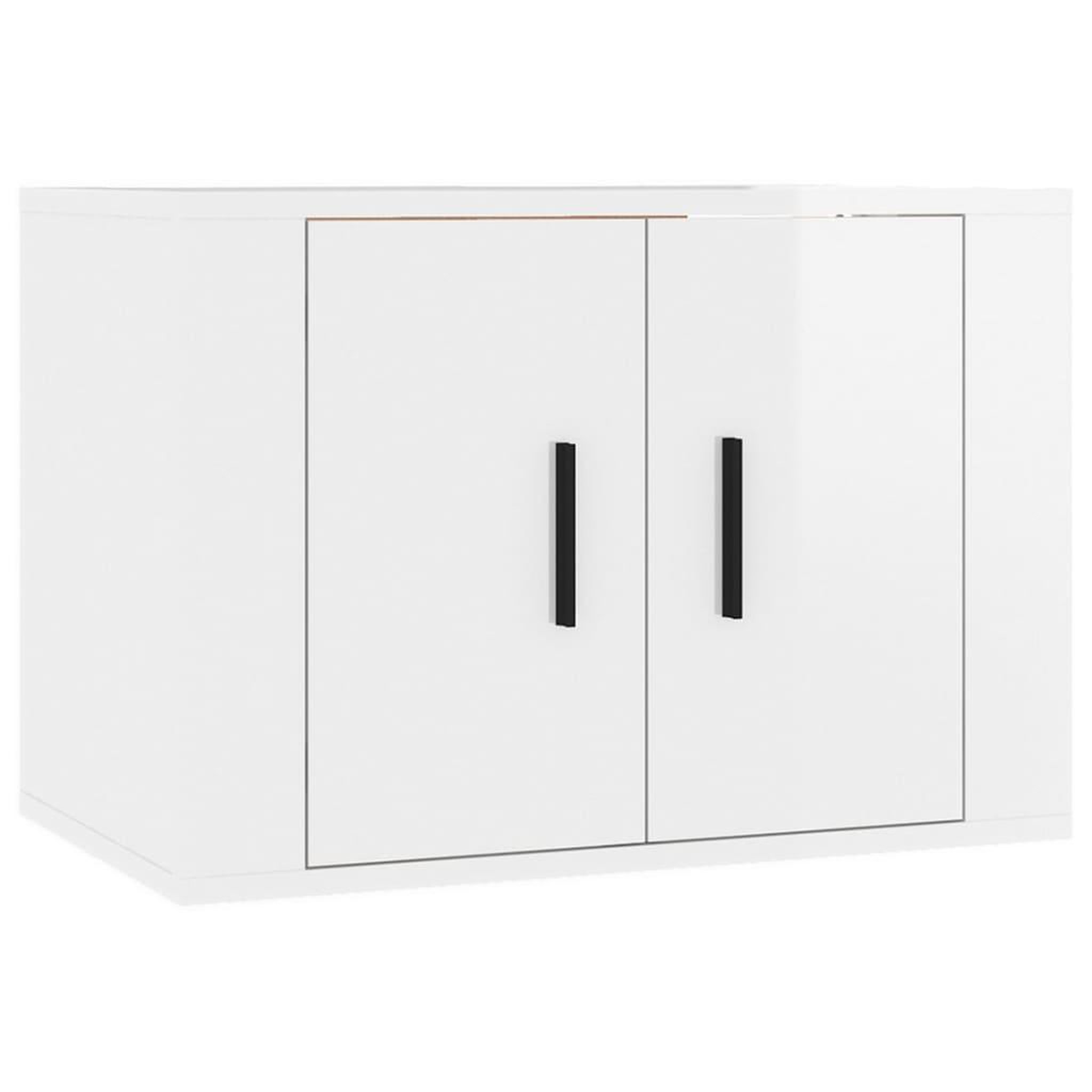 Voir la diapositive 4 : VIDAXL Meubles TV muraux 2 pcs blanc brillant 57x34,5x40 cm