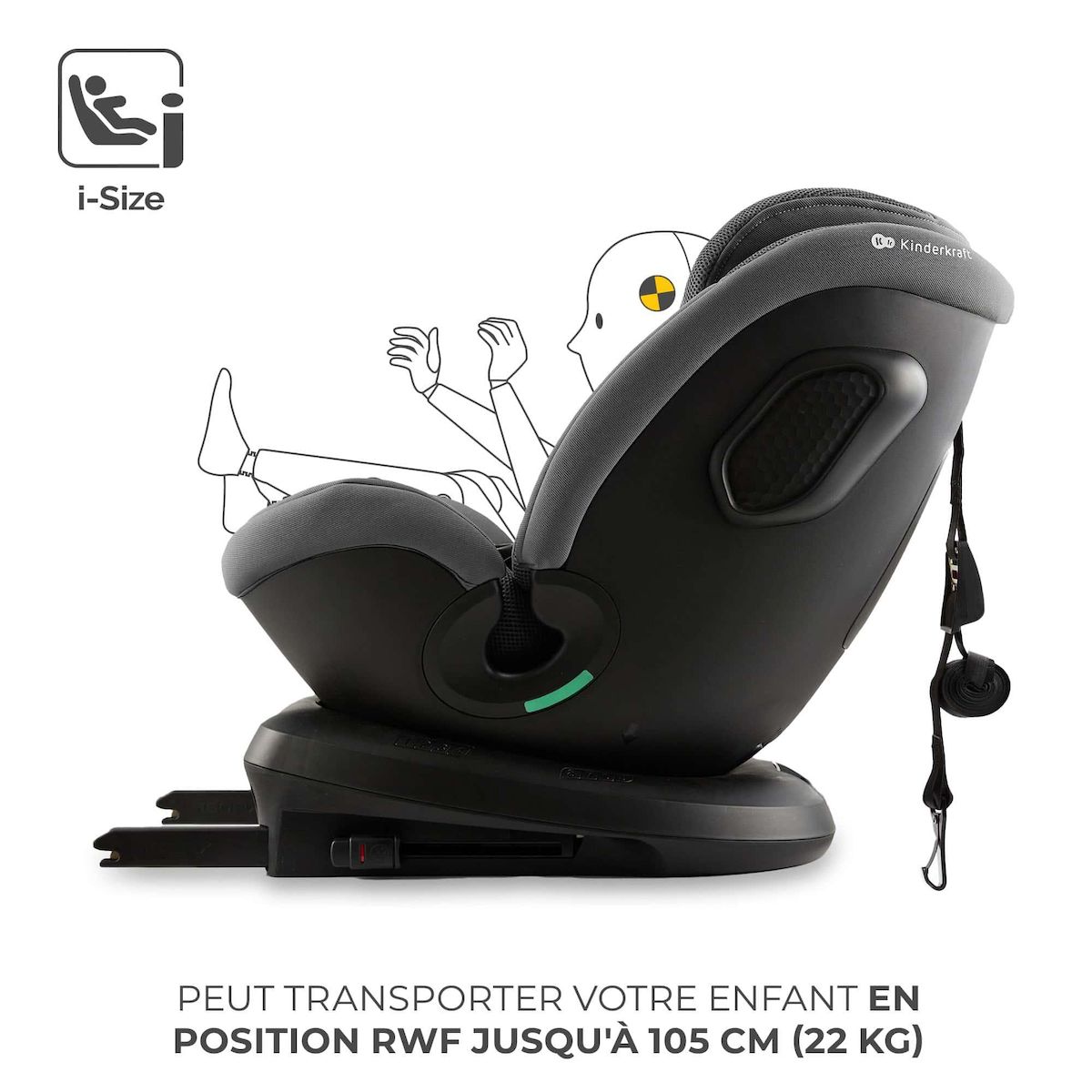 KINDERKRAFT Siege auto xpedition 3 i size pratique confortabl