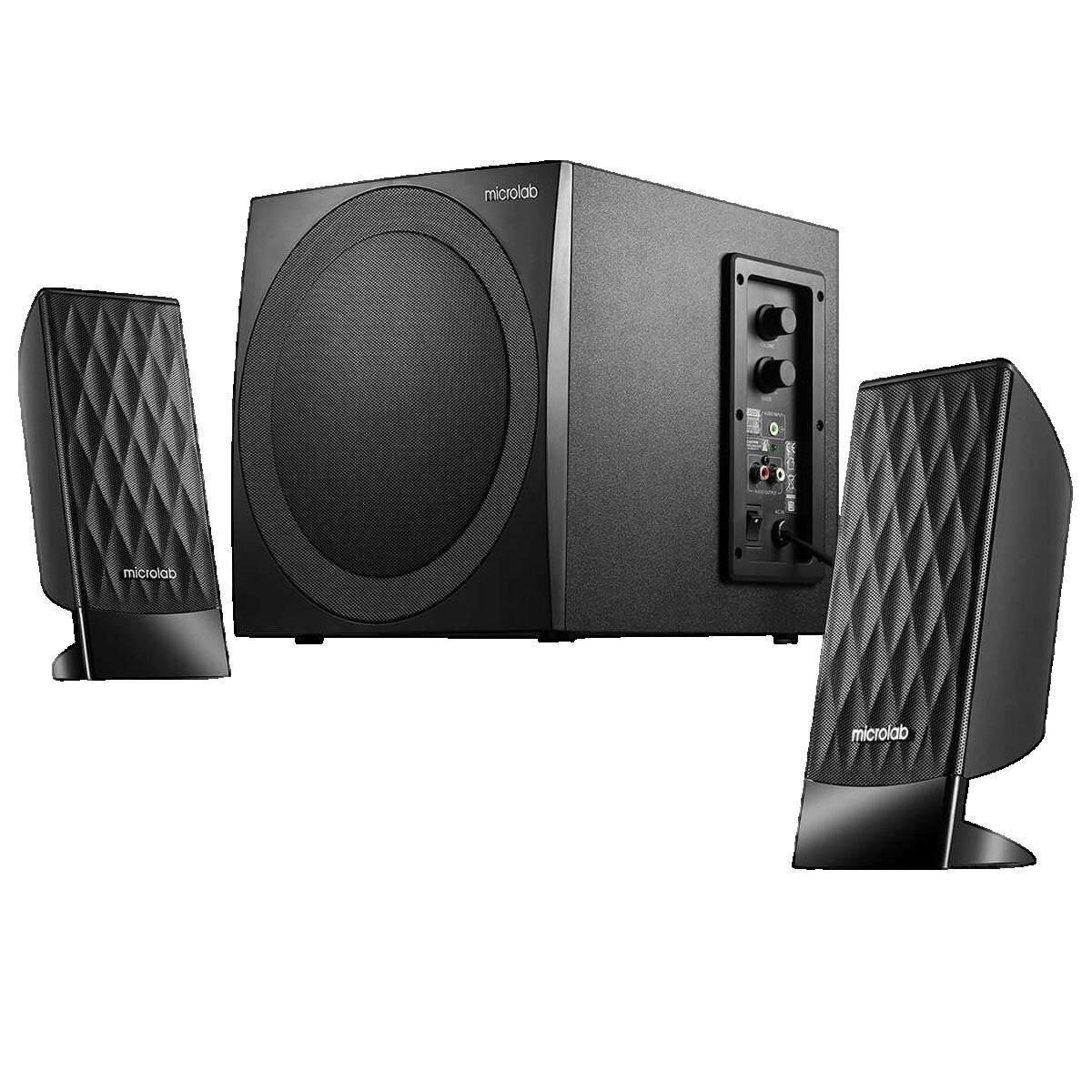 MICROLAB Haut-parleur Microlab M-300 2.1 38 W RMS Noir