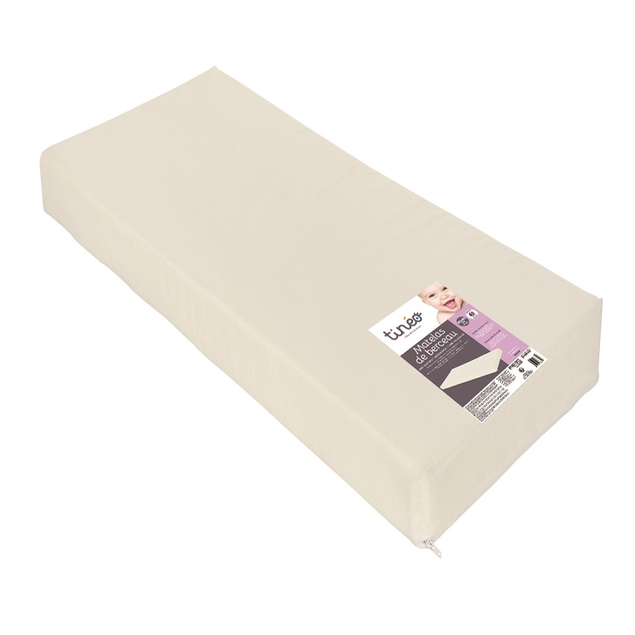 Voir la diapositive 1 : TINEO Matelas bébé pour berceaux 40 x 80 x 5 cm