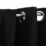 Voir la diapositive 3 : VIDAXL Rideaux occultants Aspect lin avec œillets 2 pcs Noir 140x245cm