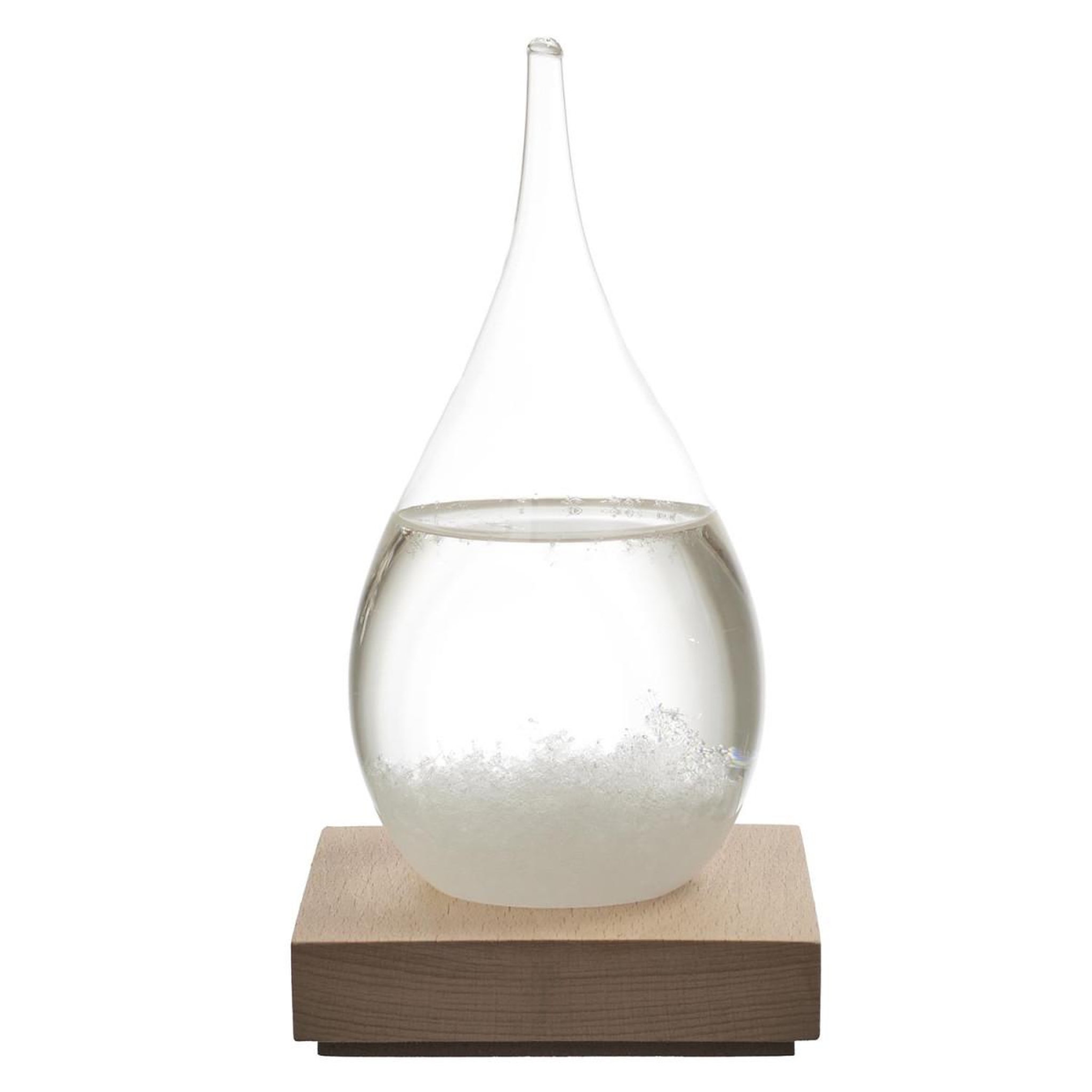 Voir la diapositive 2 : The Home Deco Factory Baromètre à cristaux  verre tempête  17cm transparent