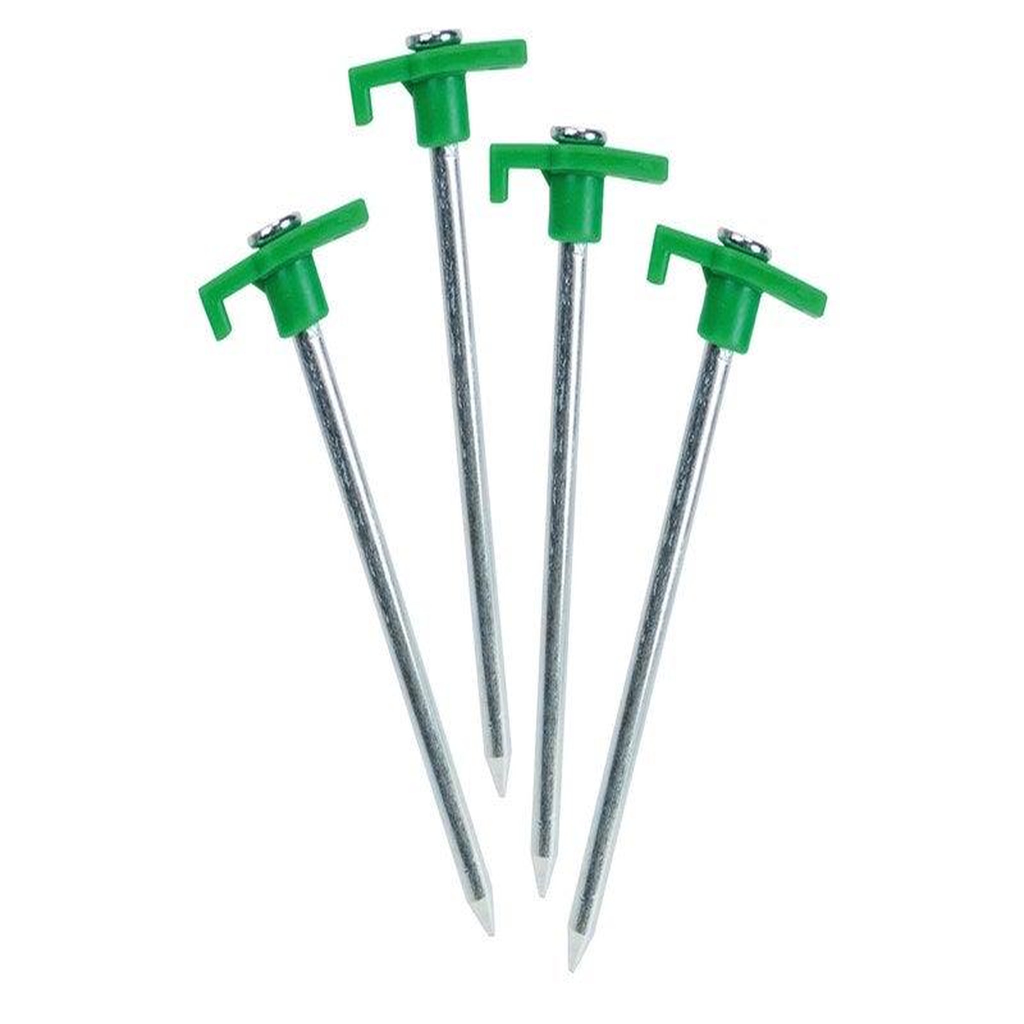 CENTRALE BRICO Lot De 4 Piquets En Acier Inoxydables, 12 Cm