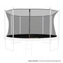 Voir la diapositive 1 : JUMP4FUN Filet intérieur de sécurité pour trampoline : ø 14Ft, 8 Perches