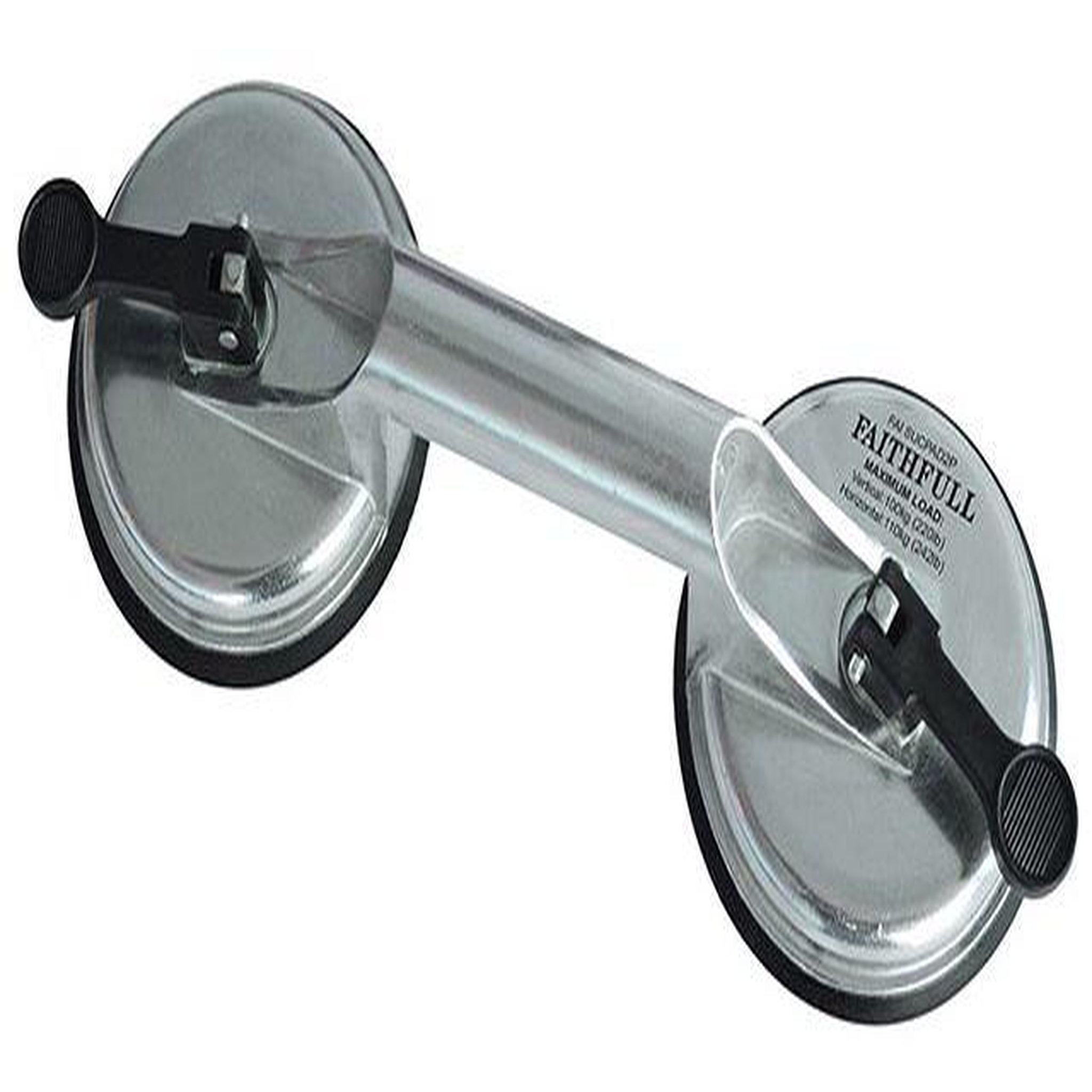 FAITHFULL Ventouses aluminium - 2 têtes Ø 120 mm