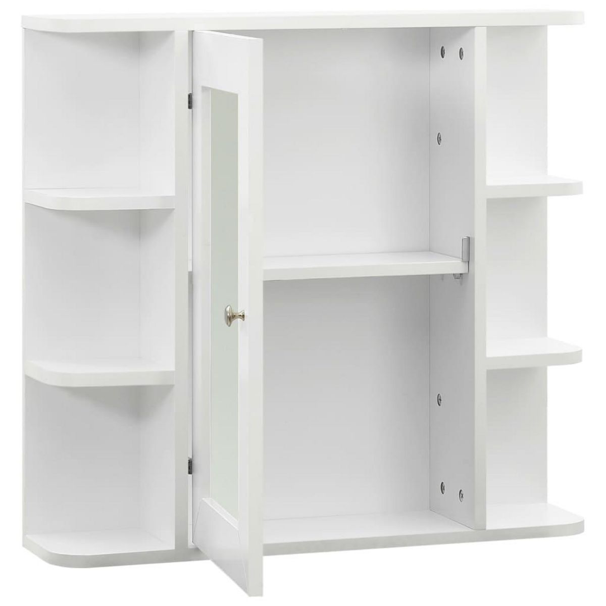 VIDAXL Armoire a miroir de salle de bain Blanc 66x17x63 cm MDF