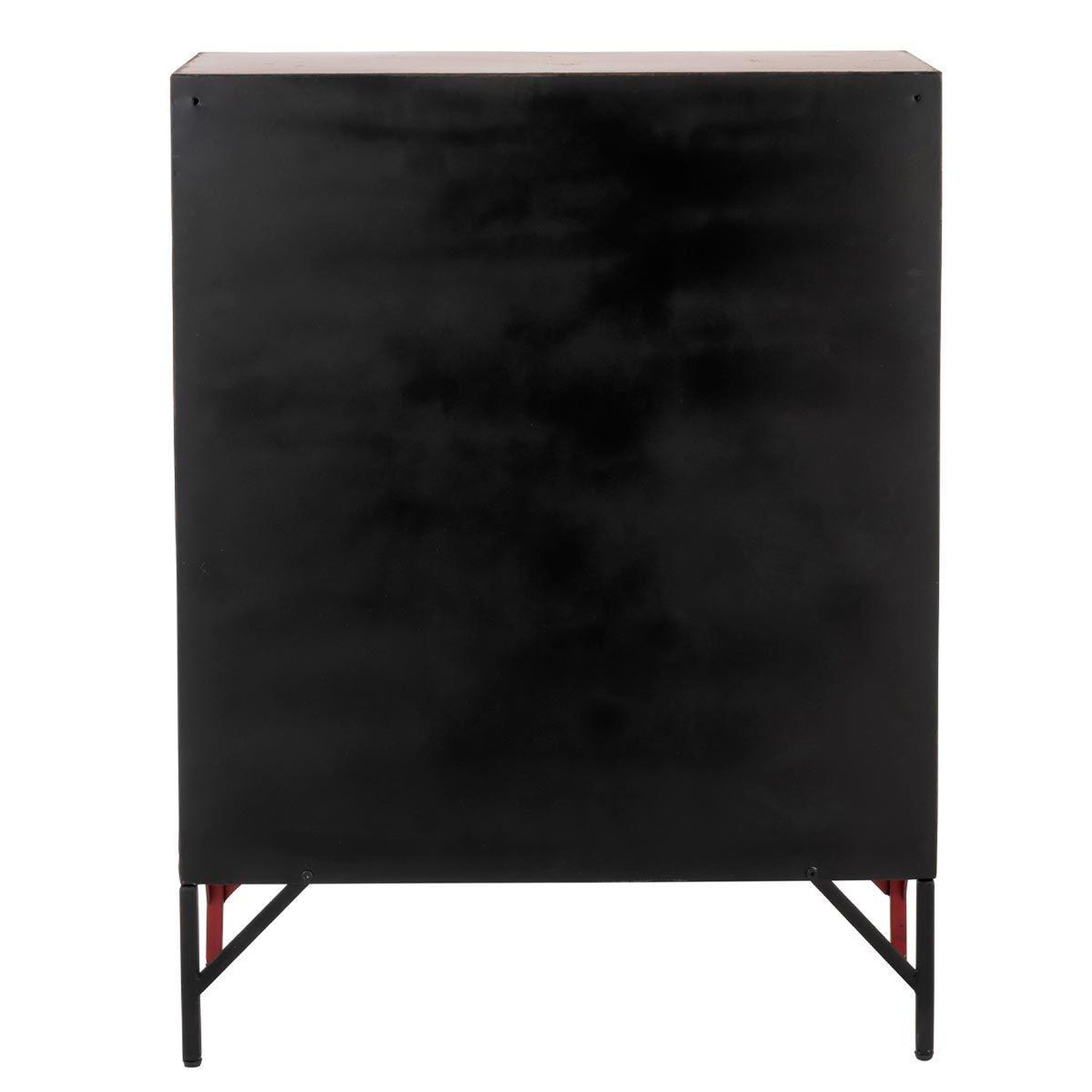 Voir la diapositive 5 : J-LINE Commode 9 portes en métal  pulgar  113cm rouge