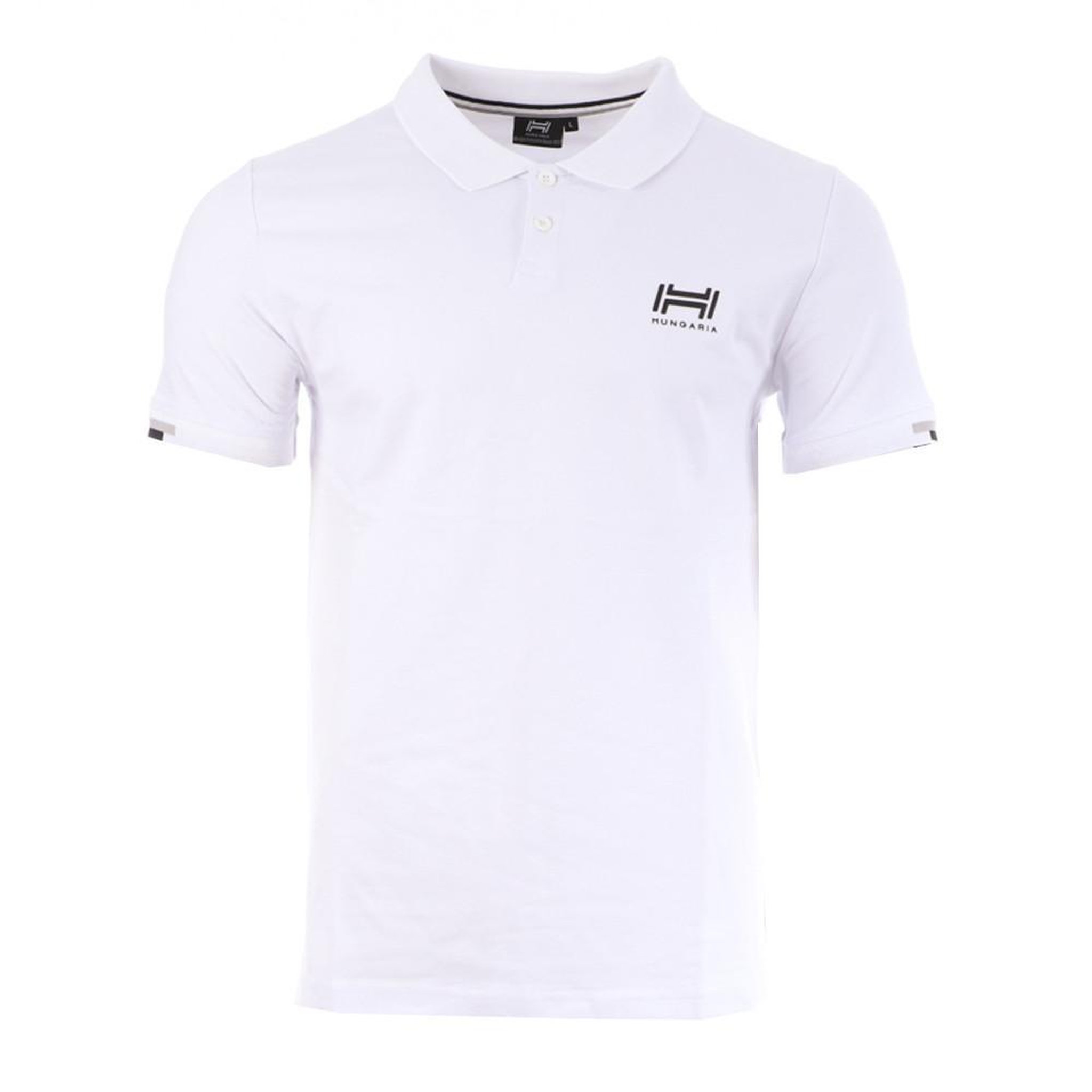 HUNGARIA Polo Blanc Homme Hungaria Jeki. Coloris disponibles : Blanc