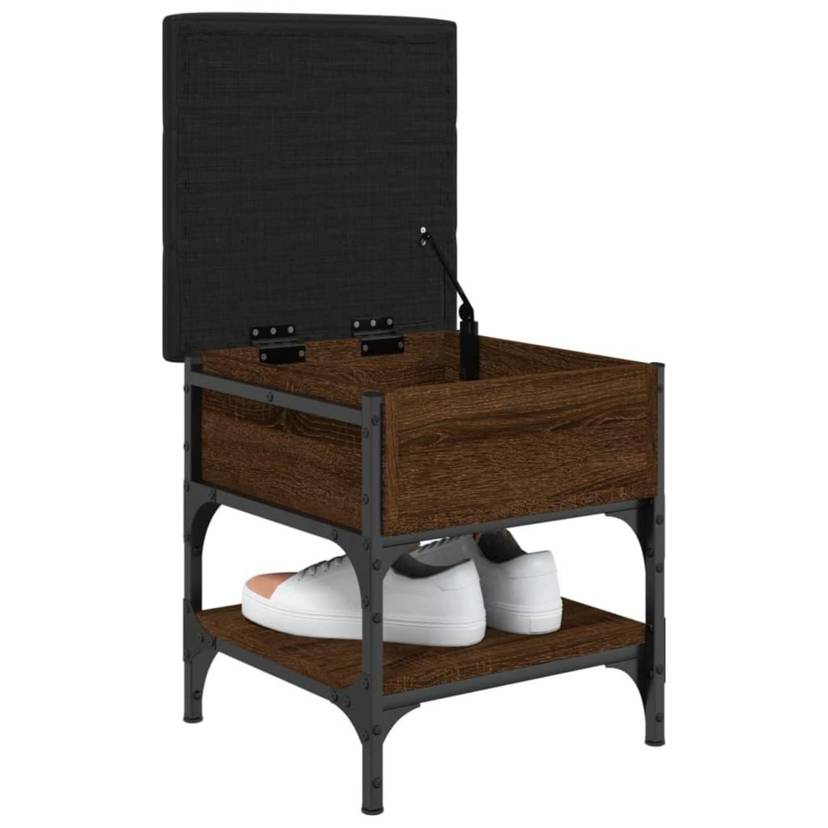 VIDAXL Banc a chaussures chene marron 42x42x45 cm bois d'ingenierie