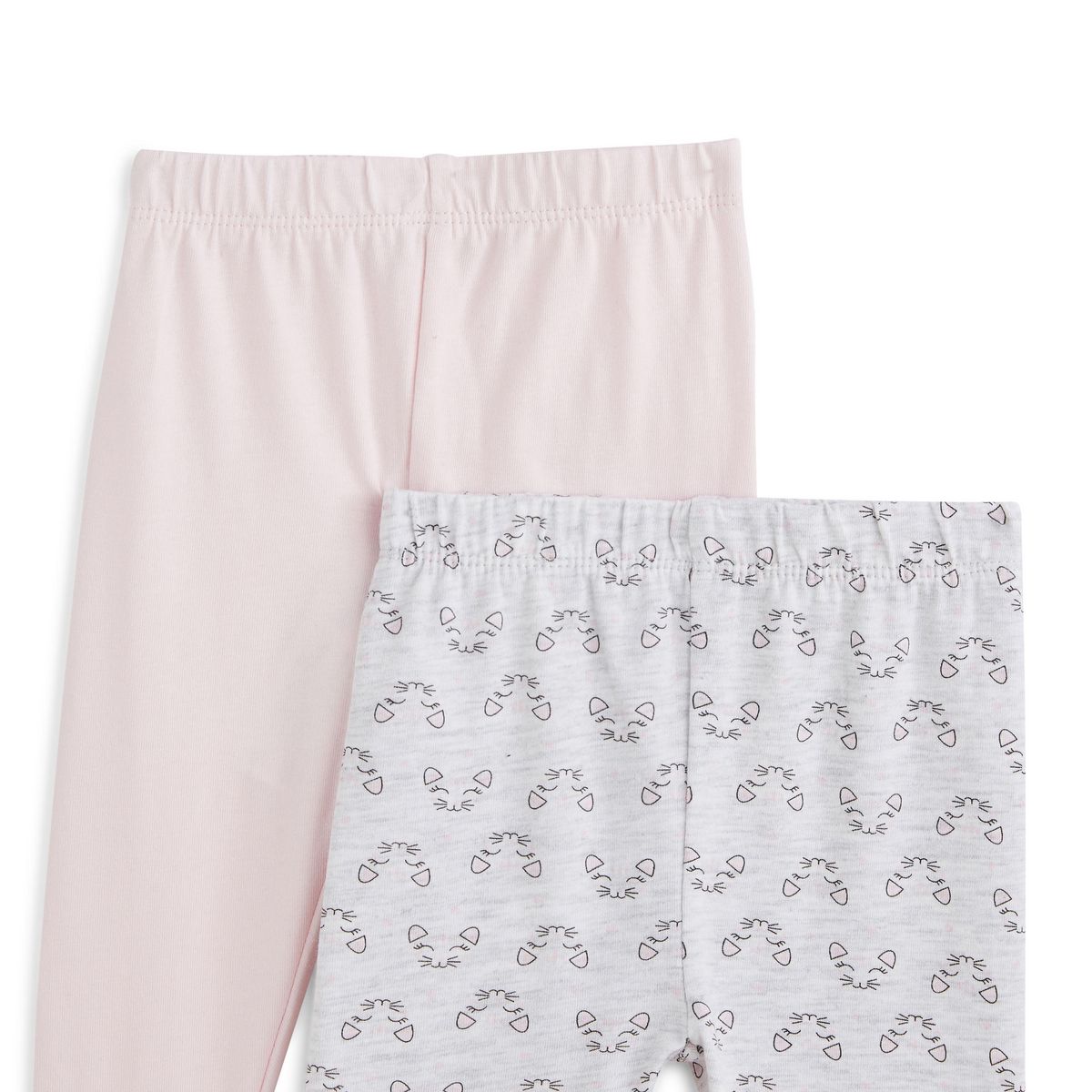 IN EXTENSO Lot de 2 leggings long bébé fille