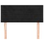 Voir la diapositive 3 : VIDAXL Tete de lit Noir 80x5x78/88 cm Velours