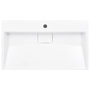 Voir la diapositive 4 : VIDAXL Lavabo 80x46x11 cm Fonte minerale/marbre Blanc