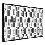 Paris Prix Affiche Murale Encadrée  Modern Public Housing. Coloris disponibles : Noir, Jaune