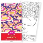 ETERNEL AMOUR. 50 MARQUE-PAGES A PEINDRE OU A COLORIER, Merci les livres