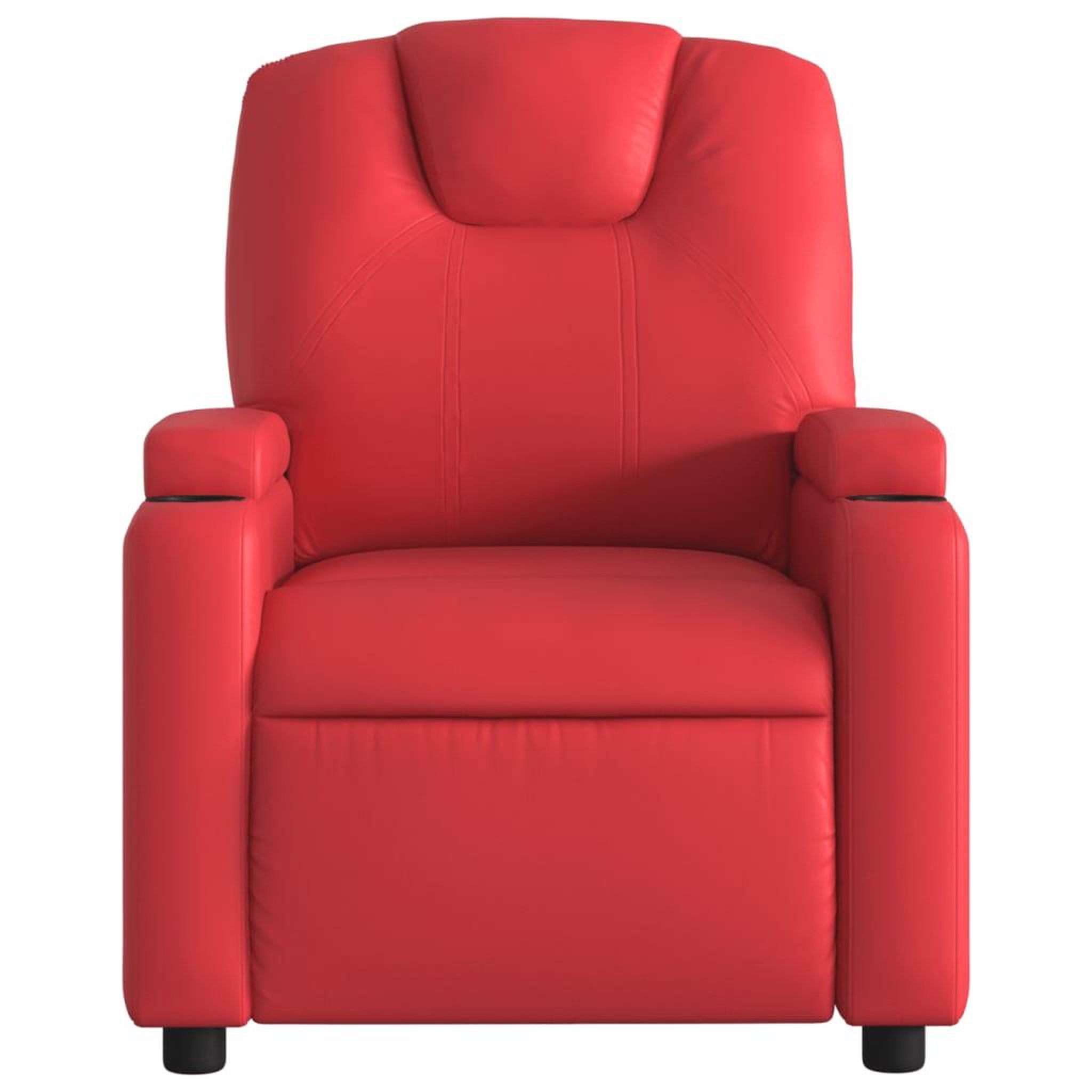 Voir la diapositive 3 : VIDAXL Fauteuil inclinable Rouge Similicuir