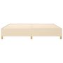 Voir la diapositive 5 : VIDAXL Cadre de lit sans matelas creme 200x200 cm tissu