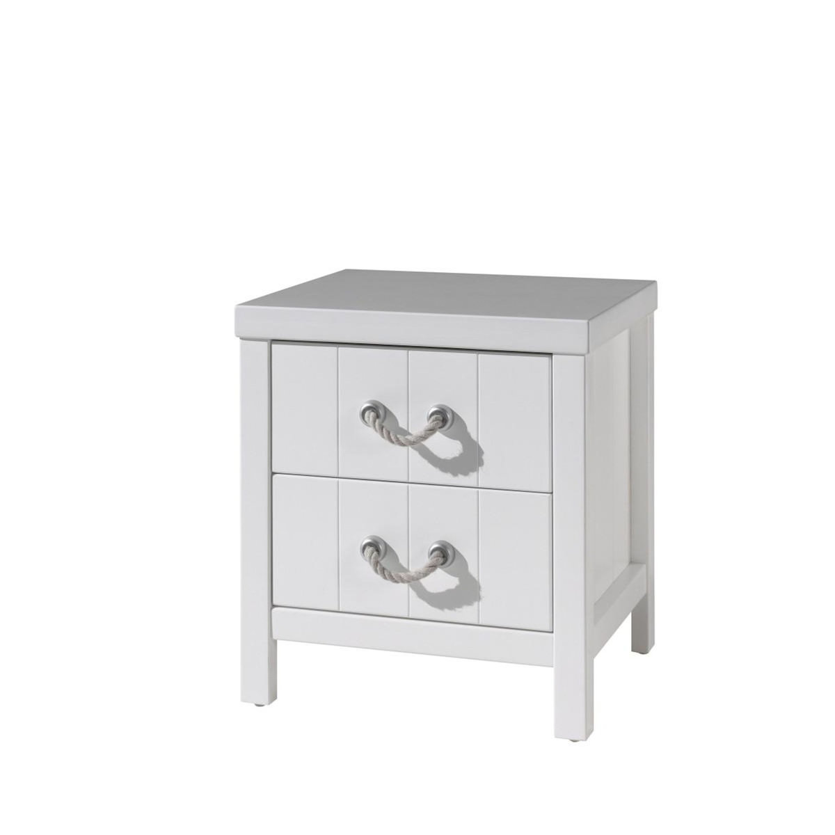 Paris Prix Pack - Lit Enfant, Sommier, Chevet & Armoire  Lewis  90x200cm Blanc