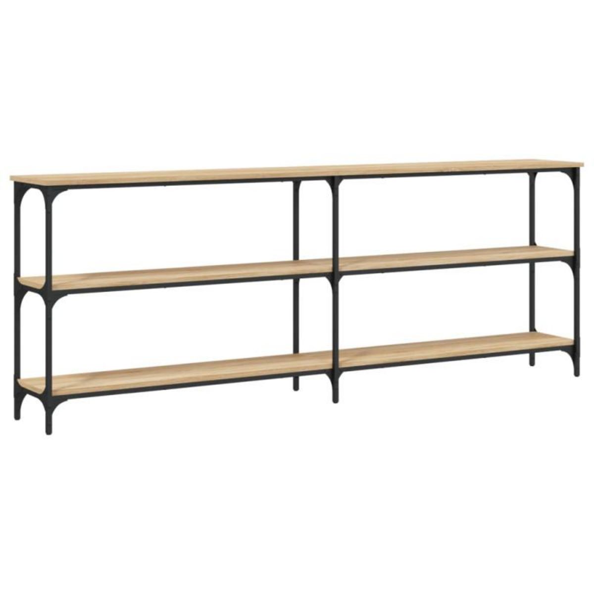 VIDAXL Table console chêne sonoma 200x29x75 cm bois d ingénierie