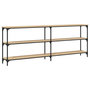 Voir la diapositive 2 : VIDAXL Table console chêne sonoma 200x29x75 cm bois d ingénierie