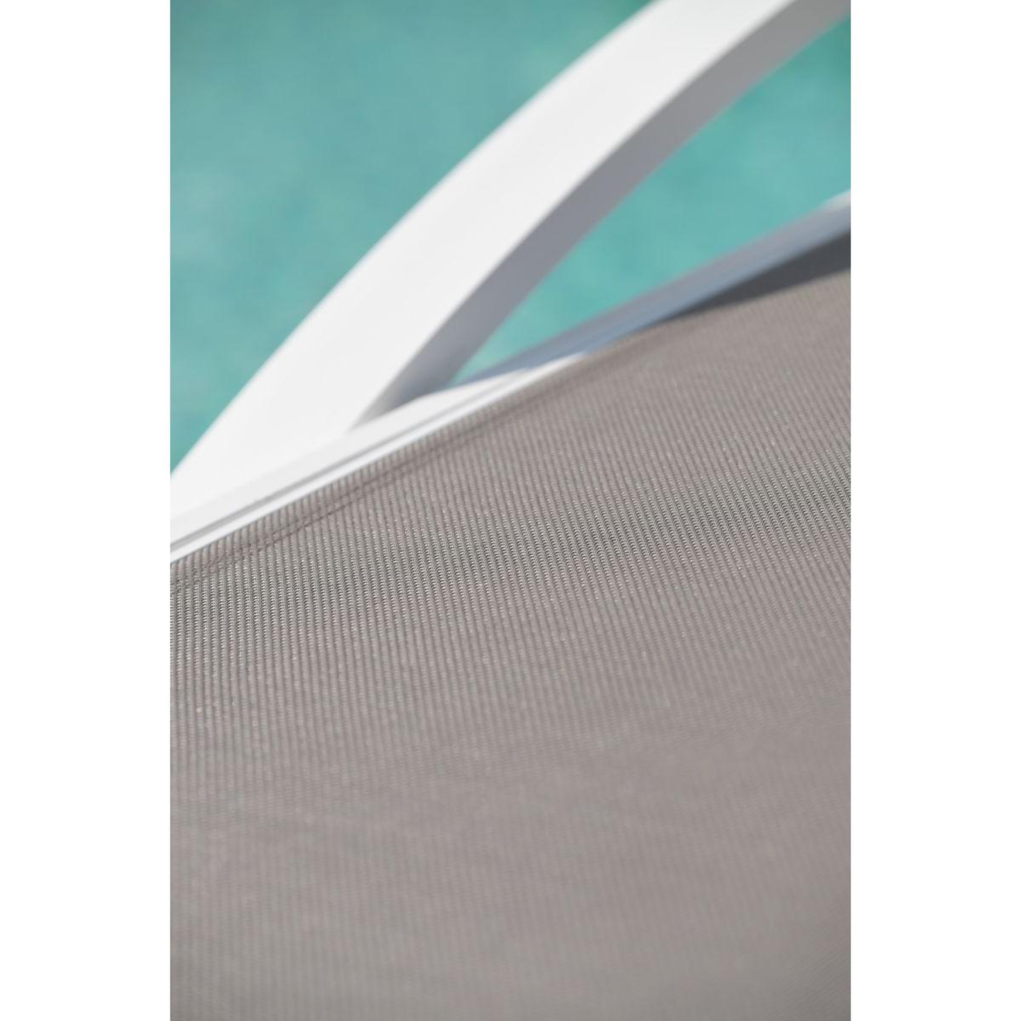 Voir la diapositive 5 : DCB GARDEN Lot de 2 Bains de Soleil Empilables  Barcelona  195cm Blanc