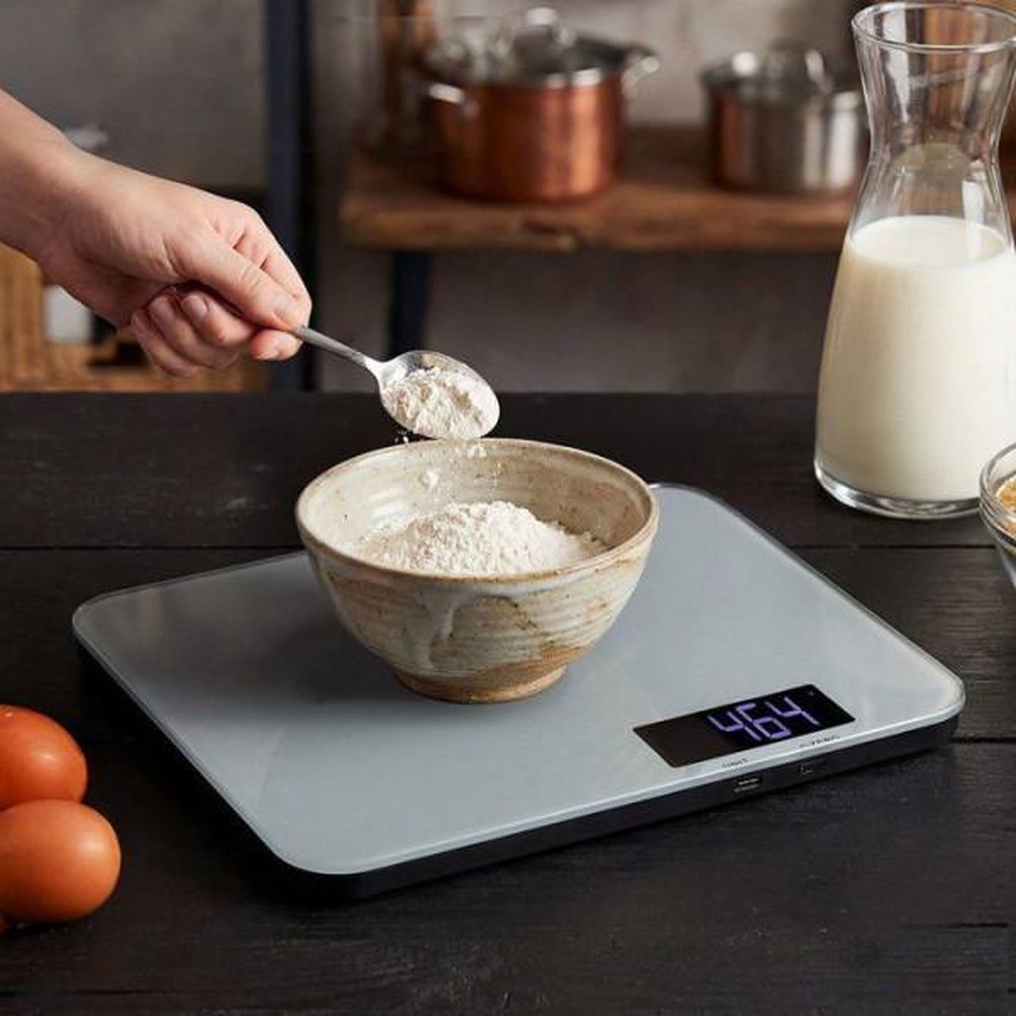 Voir la diapositive 2 : LIVOO Balance de Cuisine Electronique de Precision  - LIVOO - DOM548G - Verre - 15 kg - LCD rétroéclairé