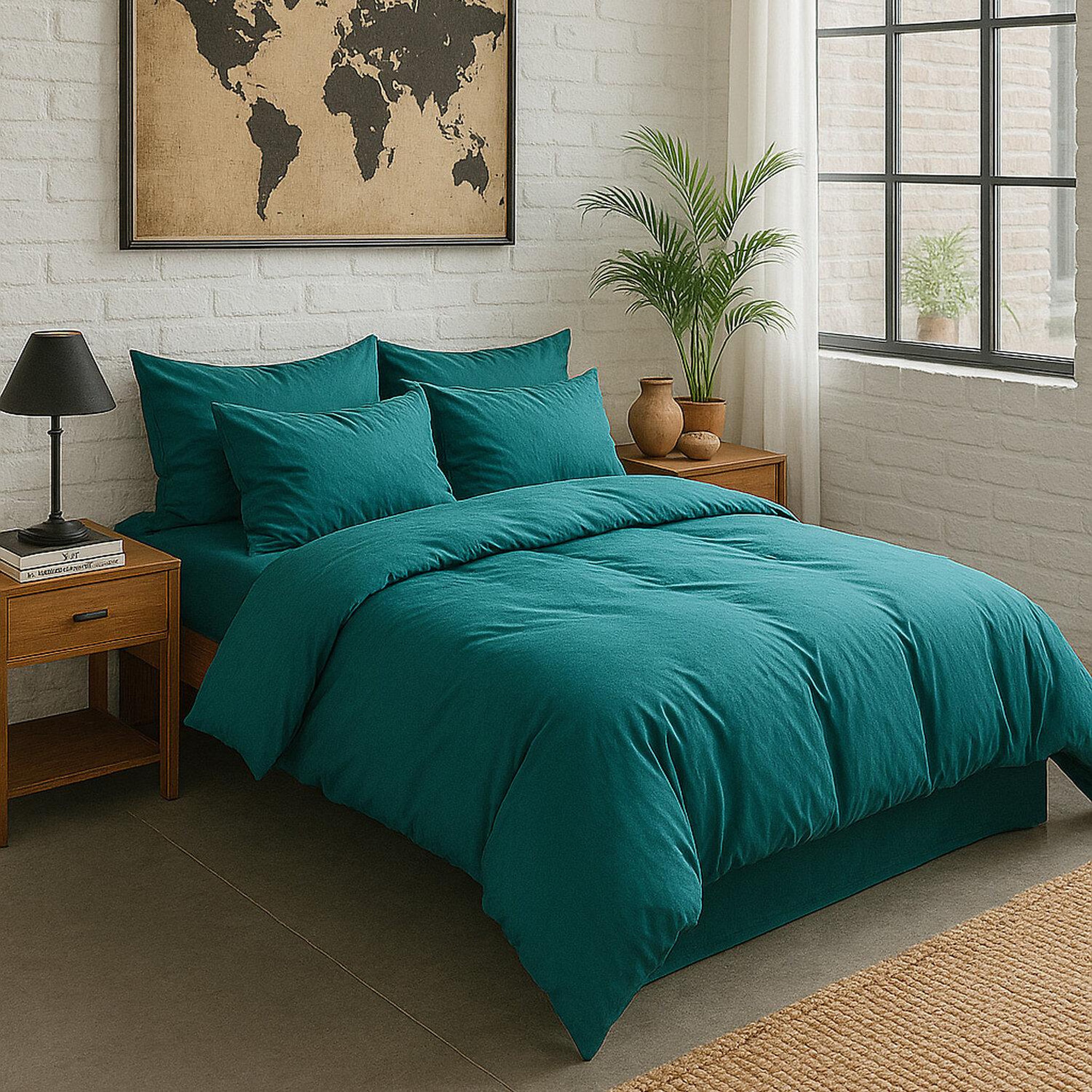 Voir la diapositive 4 : BATON ROUGE Drap housse en percale de coton