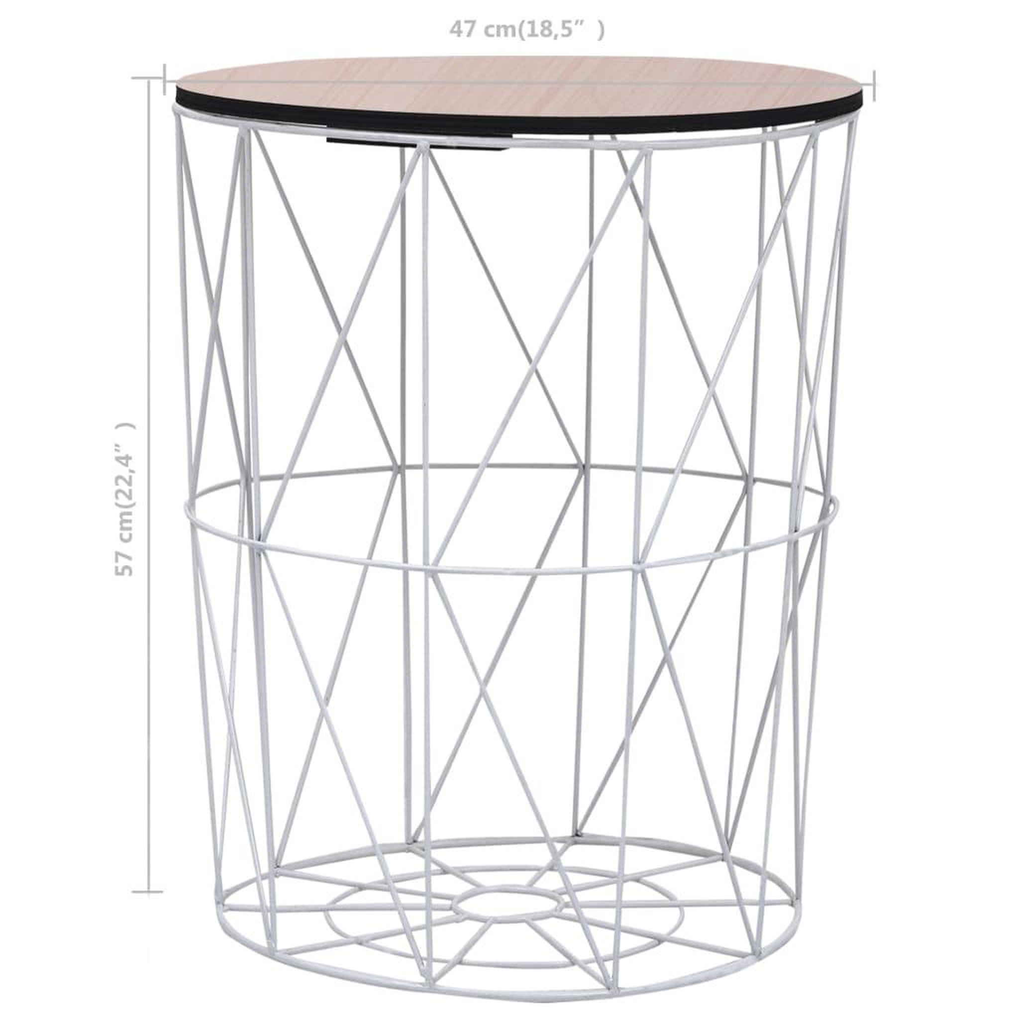 Voir la diapositive 6 : VIDAXL Table basse Blanc Ø 47 cm