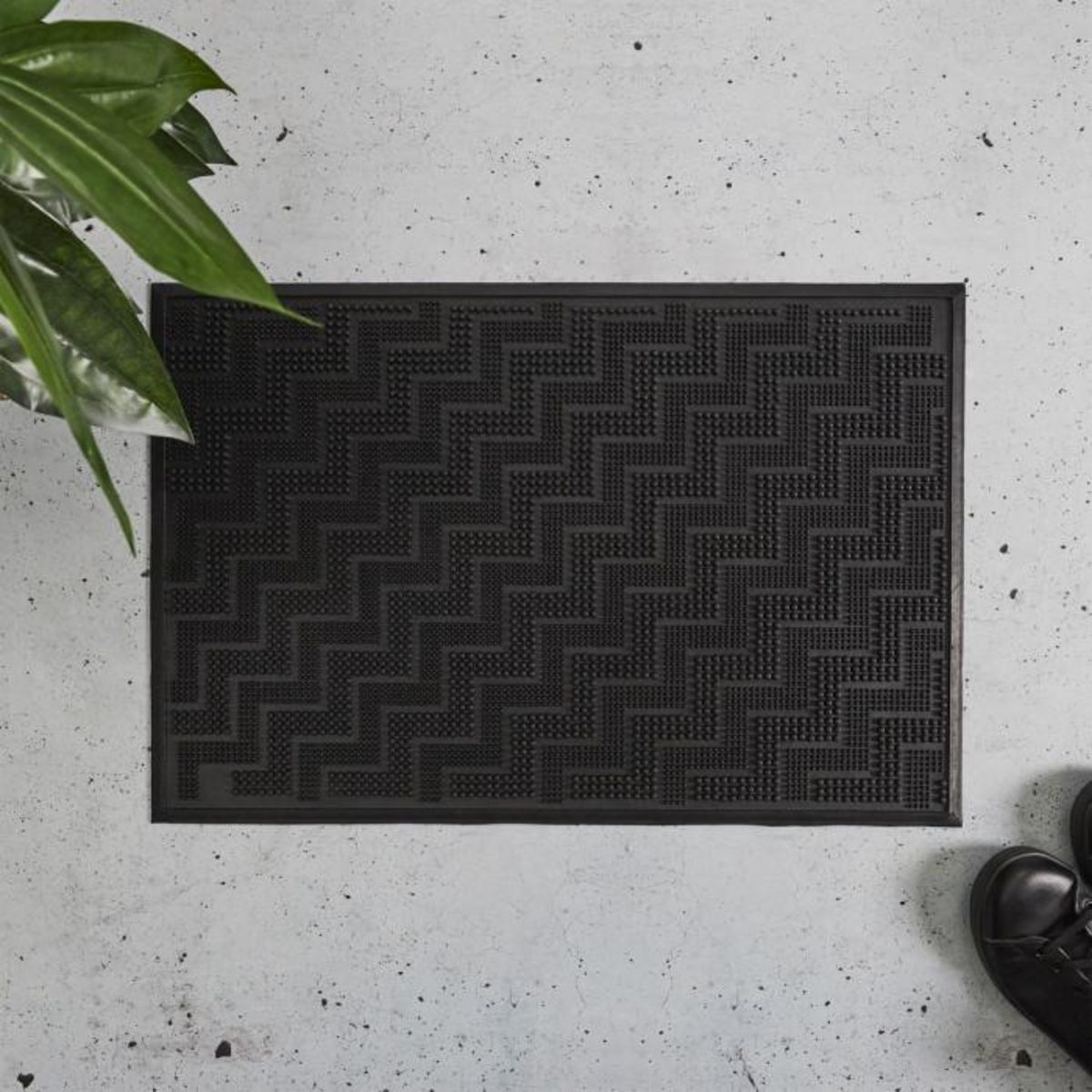 Paris Prix Paillasson Grattoir  Antidérapant  40x60cm Noir