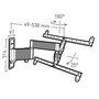 Voir la diapositive 2 : Erard Support mural inclinable/orientable pour écran de 40 à 75 - 048360