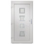Voir la diapositive 5 : VIDAXL Porte d'entree Blanc 98x208 cm PVC