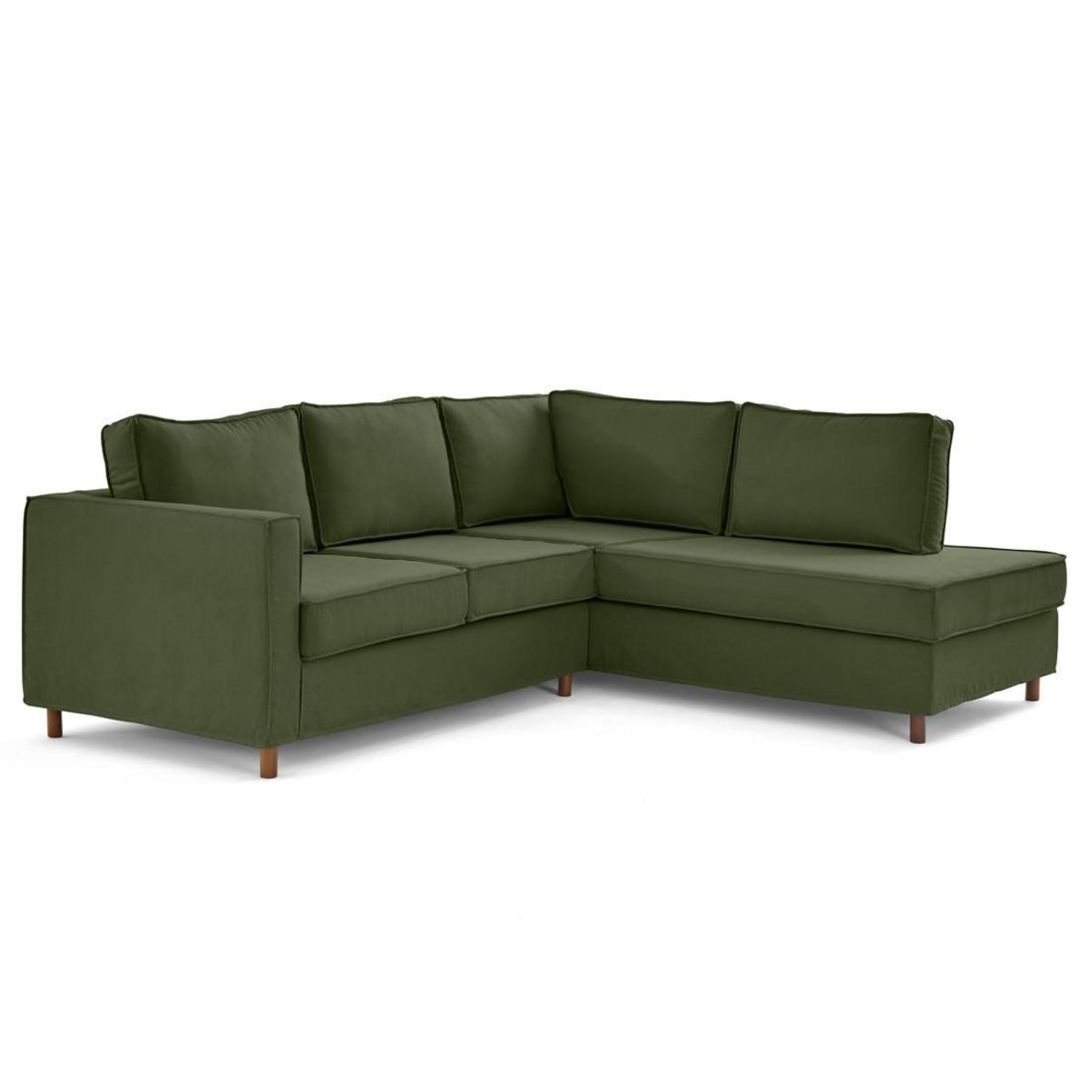 LISA DESIGN Jake - canapé déhoussable d'angle droit 5 places en tissu