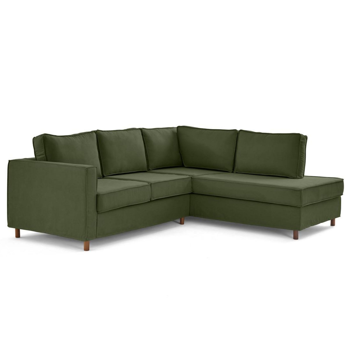 LISA DESIGN Jake - canapé déhoussable d'angle droit 5 places en tissu