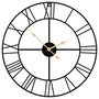 Voir la diapositive 2 : VIDAXL Horloge murale noir Ø50 cm fer