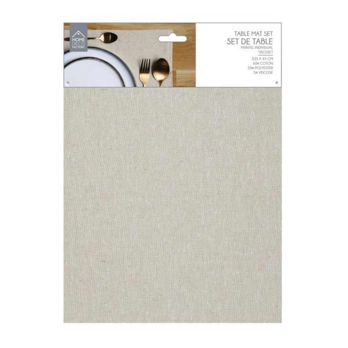 Paris Prix Set de Table Déco  Lunabel  33x45cm Beige