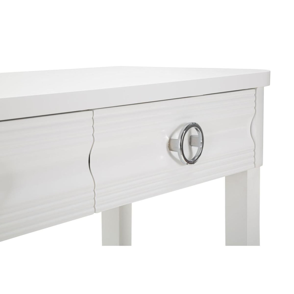 Paris Prix Console en Bois  Shine  110cm Blanc