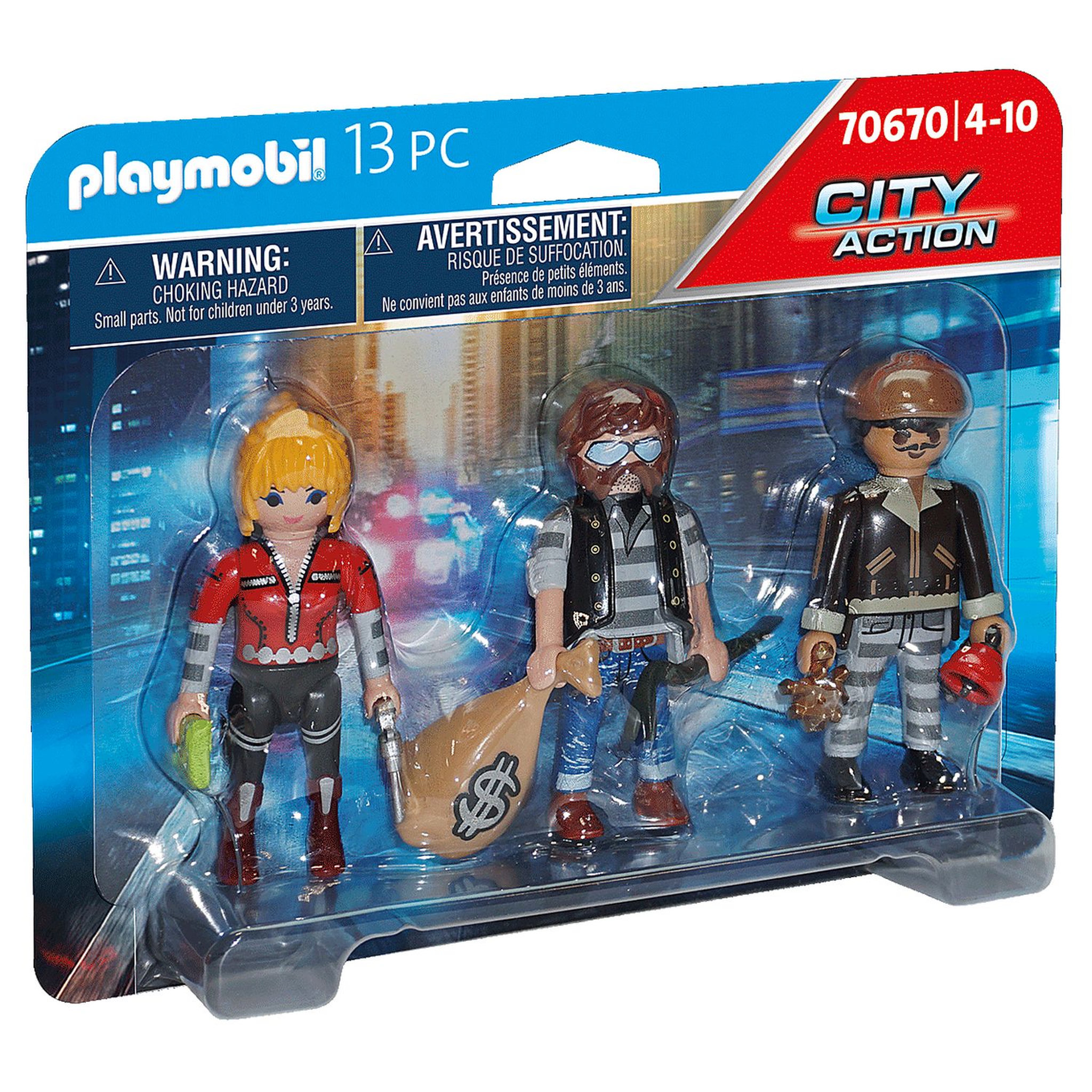 PLAYMOBIL 70670 - City Action - Police Equipe de bandits